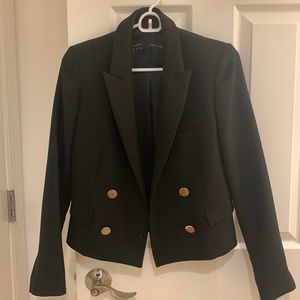 Zara cropped wool blazer
